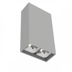 Светодиодный светильник VARTON DL-Box Reflect Multi 1x2 накладной 8 Вт 4000 К 80х40х150 мм RAL7045 серый муар 55°, V1-R0-70251-20L55-2000840