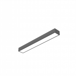 Светодиодный светильник VARTON Gexus Line Down 1200x160x110 мм 35 Вт 3000 К RAL9005 черный муар опал-микропризма, V1-R0-90571-30000-4003530