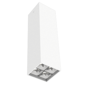Светодиодный светильник VARTON DL-Box Reflect Multi 2x2 накладной 14 Вт 3000 К 80х80х300 мм RAL9003 белый муар 55°, V1-R0-00255-20L55-2001430