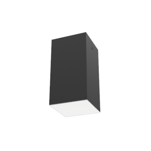 Светодиодный светильник VARTON DL-Box накладной 9 Вт 3000 К 90x90x170 мм RAL9005 черный муар с рассеивателем опал DALI, V1-R0-90817-20D01-2000930