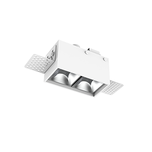 Светодиодный светильник VARTON DL-Box Reflect Multi 1x2 trimless встраиваемый 80х43х63 мм 5 Вт 4000 К 55° RAL9003 белый муар