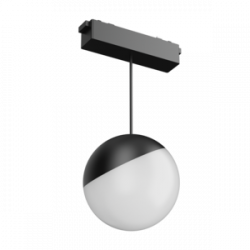 Светодиодный светильник VARTON трековый подвесной Sphere ?100 для магнитной системы Galakti 122x100x223 мм 6 Вт 3000 K RAL9004 черный CRI>93, V1-R1-97007-93000-2000640