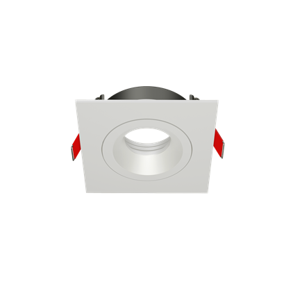 Рамка для модульного светильника ВАРТОН FLEX 50 09 квадратная встраиваемая 110х110х45мм RAL9010 поворотная, V1-R0-00435-10004-2000000
