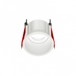 Рамка для модульного светильника ВАРТОН FLEX 50 03 круглая встраиваемая утопленная 85х65мм RAL 9010 поворотная, V1-R0-00435-10005-2000000