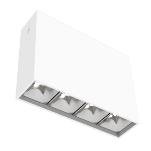 Светодиодный светильник VARTON DL-Box Reflect Multi 1x4 накладной 14 Вт 4000 К 150х40х115 мм RAL9003 белый муар 35°x75°, V1-R0-00252-20L23-2001440