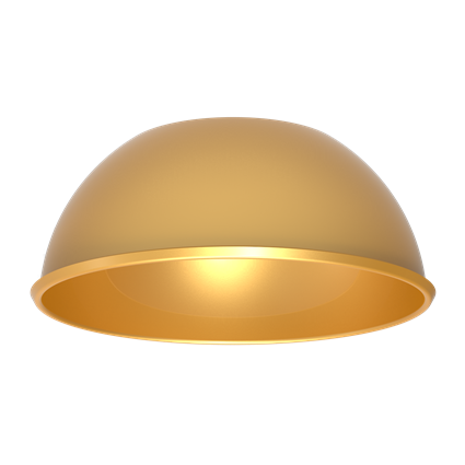 Рефлектор для DL-Spark 15 Вт матовый золотой, V1-R0-F0433-10L07-0000000