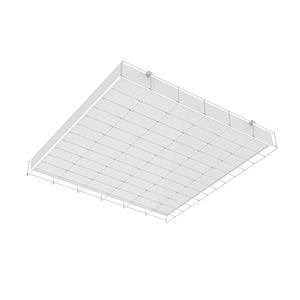 Светодиодный светильник VARTON S070 2.0 спортивный для образовательных учреждений 42 ВТ 4000 K накладной 603х620х70 мм IP40 с призматическим рассеивателем с защитной решеткой диммируемый по протоколу DALI, V1-E0-00024-01PRD-4004240
