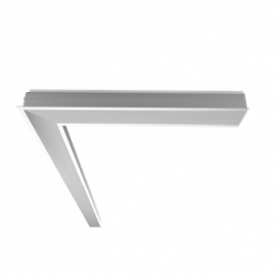 Светодиодный светильник VARTON Universal-Line L-поворот правый/левый встраиваемый 25 Вт 650х650х69 мм 3000 K IP40 металлик, V1-A1-70418-10000-4002530